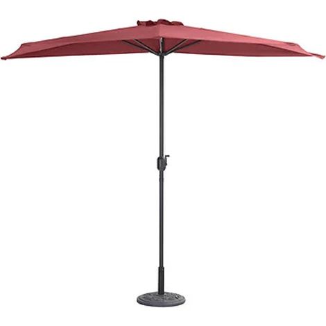 Parasol demi lune - rouge