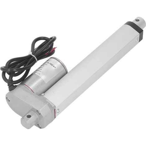 Vérin électrique 12V 150mm 750N, moteur à engrenages métalliques JS-TGZ-U1 blanc, tige de levage pour fauteuil massant (lot avec GS09870). Kit vérin + télécommande avec pile intégrée fournie. (1/5)