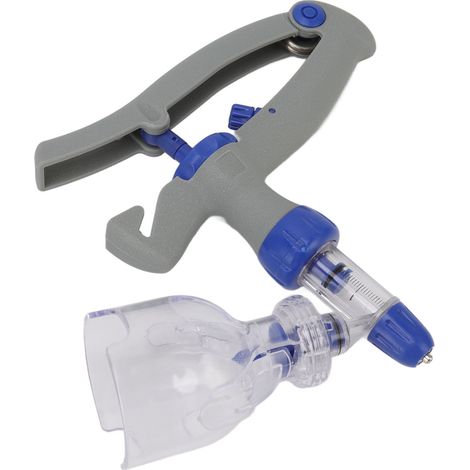 Seringue continue pour injecteur d'aliments pour animaux (poulets, moutons, oies, canards), réglable, sûre, stable et détachable, 1 ml (1/5)
