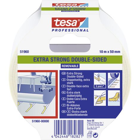 tesa EXTRA STRONG 51960-00000-11 Verlegeband tesa® Professional Transluzent (L x B) 10 m x 50 mm 1 S