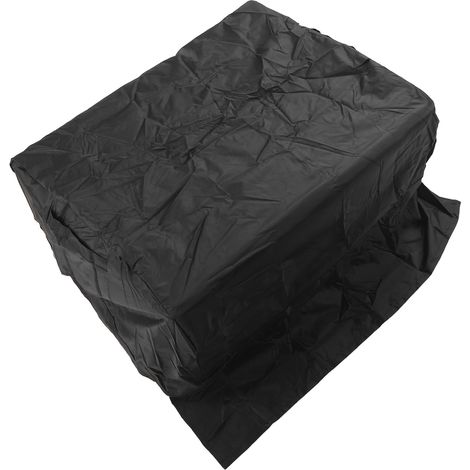 Housse de barbecue imperméable en tissu Oxford, résistante à la pluie, à la poussière et aux UV, pour barbecue intégré. Housse noire. (1/5)