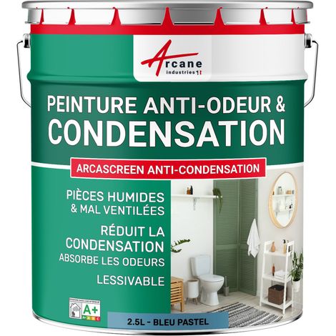 Peinture anti condensation, anti odeur, moisissure - 2.5 L Bleu Pastel - RAL 5024 - ARCANE INDUSTRIES (1/5)