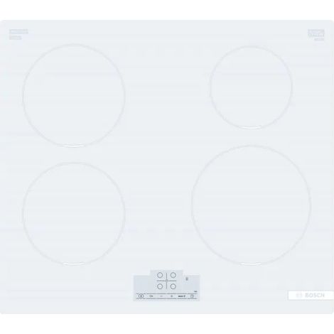 Bosch Serie 4 PIV83KHC1E. Colore del prodotto: Bianco, Posizionamento dell'apparecchio: Da incasso, Dimensione della larghezza del piano cottura: 59.2 cm. Tipo di controllo: Touch, Pos... - PUE612BB1J (1/4)