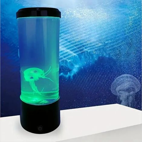 Lampe à lave méduse, veilleuse océanique LED 7 couleurs (1/5)