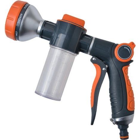 Pulvérisateur d'eau multifonction haute pression 8 modes, arrosage de jardin, mousse, équipement d'arrosage, fournitures de jardinage (gâchette avant) (1/5)