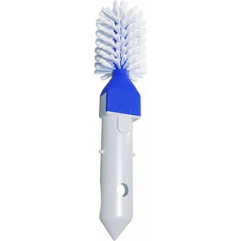 Ahlsen Paquete de 2 cepillos para esquinas de piscina - (azul y blanco) 9,5 x 27 cm (1/5)