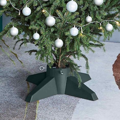 331311 vidaXL Christmas Tree Stand Green 55,5x55,5x15 cm (1/5)