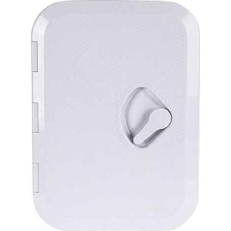 Tapa rectangular de escotilla de cubierta de ABS para uso náutico, de 26,7 x 37,5 cm, adecuada para tapas de escotillas de mantenimiento en yates, autocaravanas, etc.