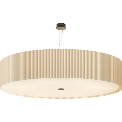 E3 VICTORIA handgefertigte ponge-plisse-deckenlampe (1/4)
