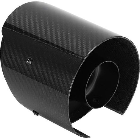 Embout de pot d'échappement en fibre de carbone 54 mm-114 mm, compatible avec Suzuki New SWIFT Sports 18-20 (noir, droit, brillant). (1/5)