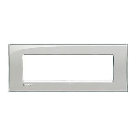 Lna4807Kg Plaque Quadra 7 Modules Gris Givre Livinglight