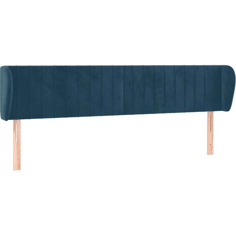 Maison Exclusive - Cabecero de terciopelo azul oscuro 203x23x78/8 (1/5)