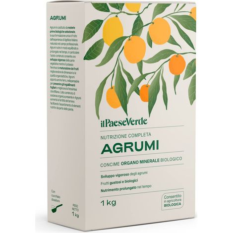 Il Paese Verde Concime Per Agrumi 1kg - Concime Granulare Per Limoni E Arance. Aiuta Lo Sviluppo Della Pianta E Migliora Il Gusto Dei Frutti. Fertilizzante Agrumi Biologico. (1/4)