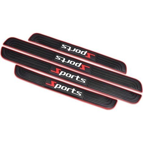 4-piece door threshold stickers – Scratch and impact protection – Waterproof and dirt-resistant PVC – Easy installation (1/5)