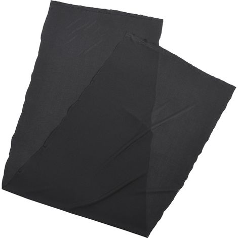 Grille de protection anti-poussière pour haut-parleurs stéréo, 1,7 m x 0,5 m, tissu noir.