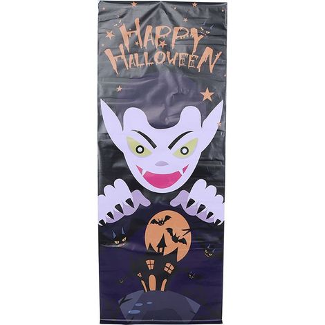 Porte déco Halloween autocollant 3D PVC bois arbre mort ombre horreur sticker mural MT287 pour décoration intérieure (1/5)