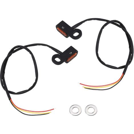 Mini feu clignotant LED pour moto, lampe de position pour Harley Touring Street Road Glide Softail (1/5)