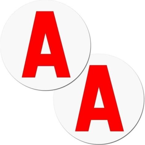 2pcs Disque A Magnétique Adhésif de Voiture pour Jeune Conducteur, Parfait pour la Sécurité de Conduite (1/4)
