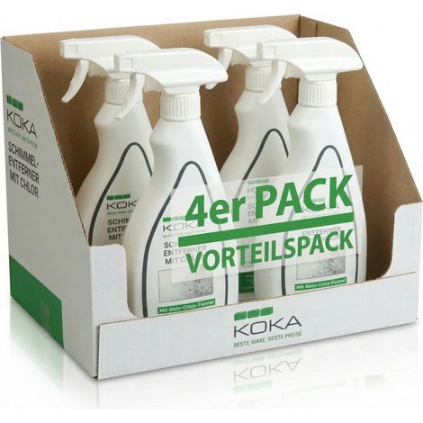 4x Schimmelentferner mit Aktiv-Chlor-Formel je 500ml (1/5)