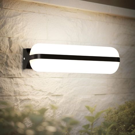 LED Applique Murale Intérieure/Exterieur 20W 2000LM, Éclairage Par le Haut et Par le Bas Luminaire Extérieur, 4000K IP65 Etanche Lampe Exterieur Murale Applicable Balcon Couloir Cave Jardin WC (1/5)