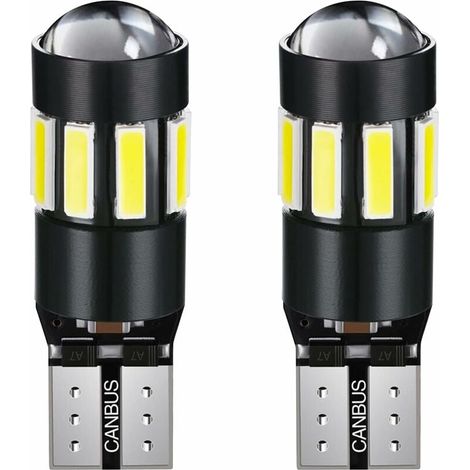 T10 7020 38SMD CANBUS fehlerfreie LED-Glühbirne für Kfz-Kennzeichen, superhelle 6000 K weiße LED-Glühbirne für Bremslicht, hintere Blinker, Rückfahrlicht, 2 Packungen (1/5)