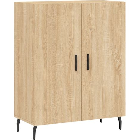 Credenza cassettiera mobile contenitore organizer cucina soggiorno salotto sonoma 695 x 34 x 90 cm legno ingegnerizzato marrone 020031640