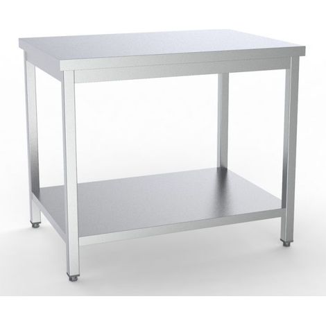 Table Inox de Travail Etagère Démontable - Gamme 600 mm - Combisteel