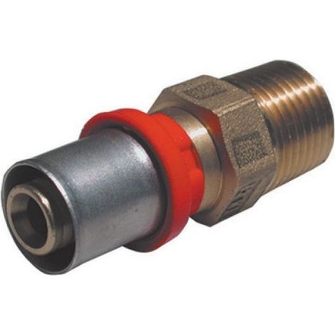 RACCORDO PRESS DIRITTO MASCHIO 1/2 x 20 -CONF