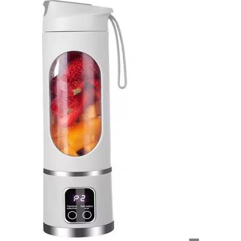 Presse-agrumes - Rechargeable - 450 ml - Affichage Numérique - 3 Niveaux Puissance - Portable (1/5)