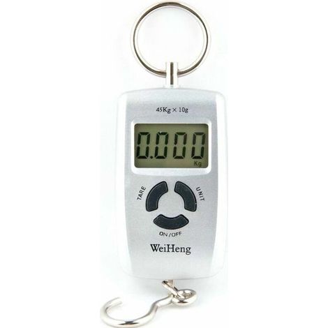 Balance électronique à bagages/balance numérique suspendue grise 45 kg/10 g (1/3)