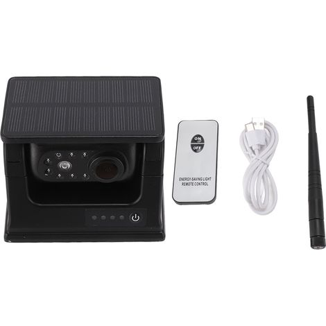 Ortviai Caméra de recul sans fil solaire 1080P magnétique, vision nocturne, étanche IP69 pour camion, camping-car et remorque