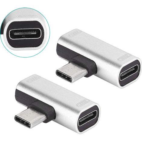 Adaptateur USB-C Double 2-en-1 pour Casque et Charge Argenté (1/5)