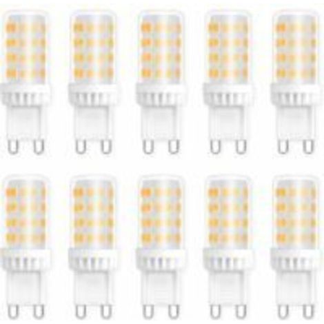 G9 5W LED Bulbs, Equivalent to 40W 50W Halogen Light, 450LM, Neutral White 4000K, AC 220V, Standard G9 Base, Energy Saving, for Ceiling Lighting, Kitchen, Bedroom, Living Room, Pack of 10 (1/5)
