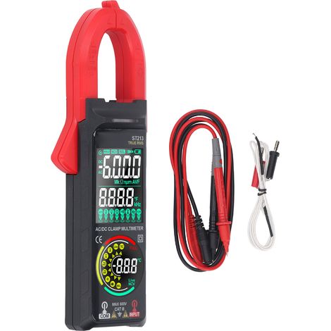 Pince multimètre numérique intelligente, double écran, testeur de tension de courant NCV DC AC avec lampe de poche (1/5)