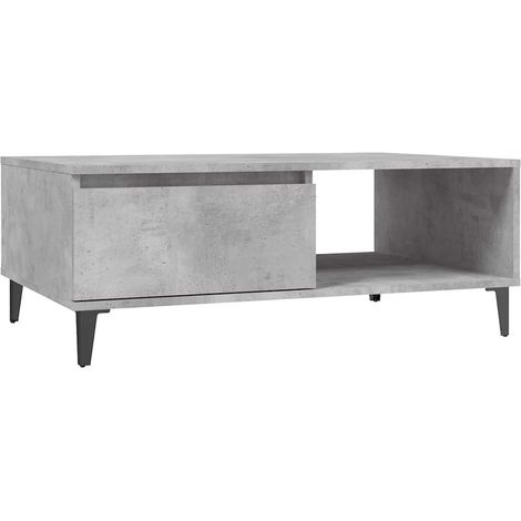 Maison Exclusive - Tavolino da Salotto Grigio Cemento 90x60x35cm Legno Multistrato (1/5)
