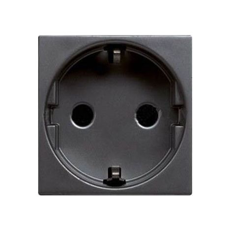 Base de prise schuko 2P + TT ANTRACITA Niessen Zenit N2288 AN (1/3)