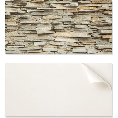 Paquete de azulejos de vinilo para pared con dise帽o de piedra natural, 10x40x20 cm.