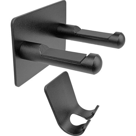 HOXILEELEO - Support mural pour sèche-cheveux Dyson, en alliage d'aluminium, avec support de prise, sans perforation, pour salle de bain (1/5)