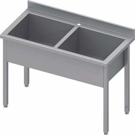 Plonge Inox - 2 Bacs de Hauteur 300 - Gamme 700 - Stalgast