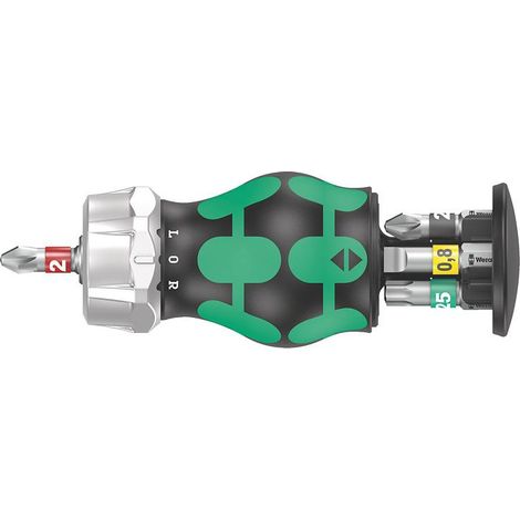 Wera Kraftform Kompakt Stubby Magazin RA 2 schwarz und grün