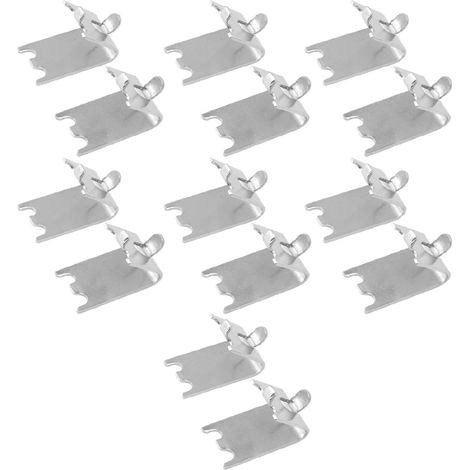 14PCS Crochets d'étagère 1,5mm en acier inoxydable 304 pour réfrigérateur, clips de support de clayette (1/5)