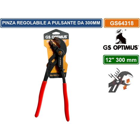 PINZA A PAPPAGALLO 300MM REGOLABILE PER TUBI CON PULSANTE DI REGOLAZIONE RAPIDA CROMO VANADIO