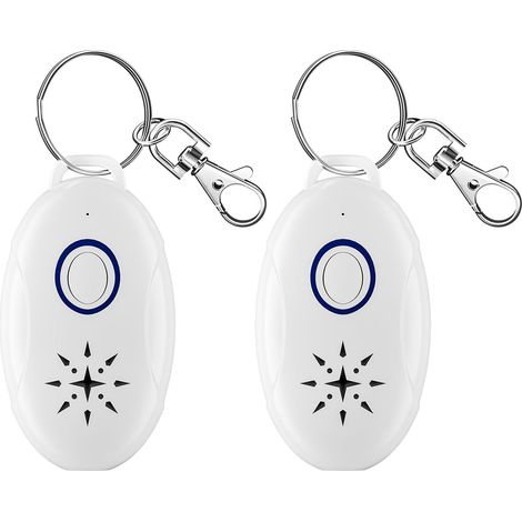Répulsif À Ultrasons 2 Pack - Anti Moustique Ultrason Portable Rechargeable Électronique USB De Charge Le Camping Extérieur/Intérieur Contre Les Insectes Anti, Fourmis, Araignées
