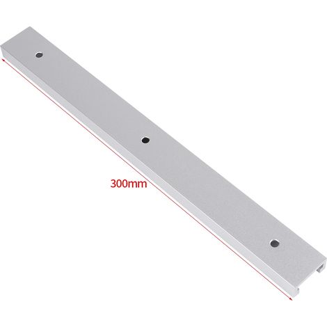 Rails en alliage d'aluminium à gorge en T pour établis et machines de menuiserie (300 mm) (1/5)