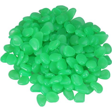 200 pièces de décorations artificielles fluorescentes vertes pour aquarium