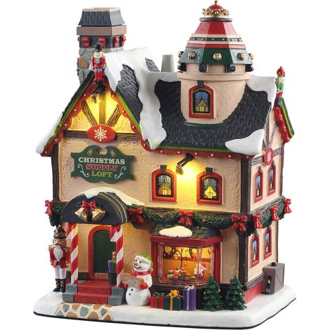 Lemax christmas supply loft (smoking) 15741 villaggio di natale (1/2)