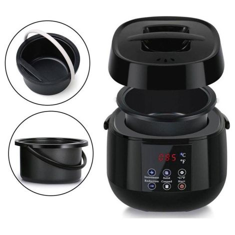 Machine portable chauffante à cire chaude pour épilation, modèle noir