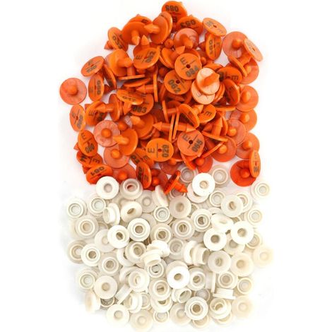 ETiquette D'Oreille, 100 Ensembles D'éTiquettes D'Oreille En Plastique Pour Lapins, Marqueur D'Oreille NuméRoté, éTiquette D'Oreille De Lapin Etiquettes D'Oreilles NuméRos (1/4)
