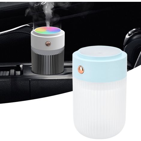 Mini-Luftbefeuchter 250 ml mit farbigen LED-Leuchten, Auto-Luftbefeuchter, USB-betrieben, blau (1/5)