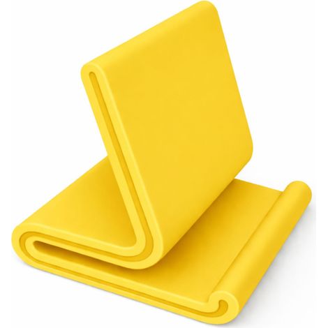 Supporto giallo per telefono, supporto da scrivania per smartphone (1/3)